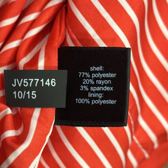 NWT The Limited Coral Red On Button Notch Collar Blazer Size L - Picture 7 of 9